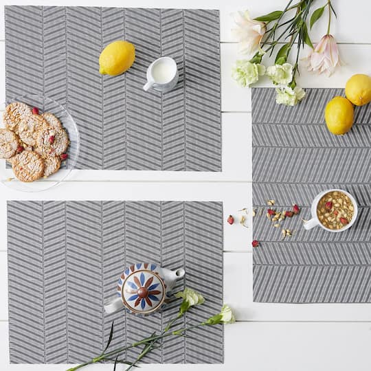 DII® Textured Twill Weave Placemats